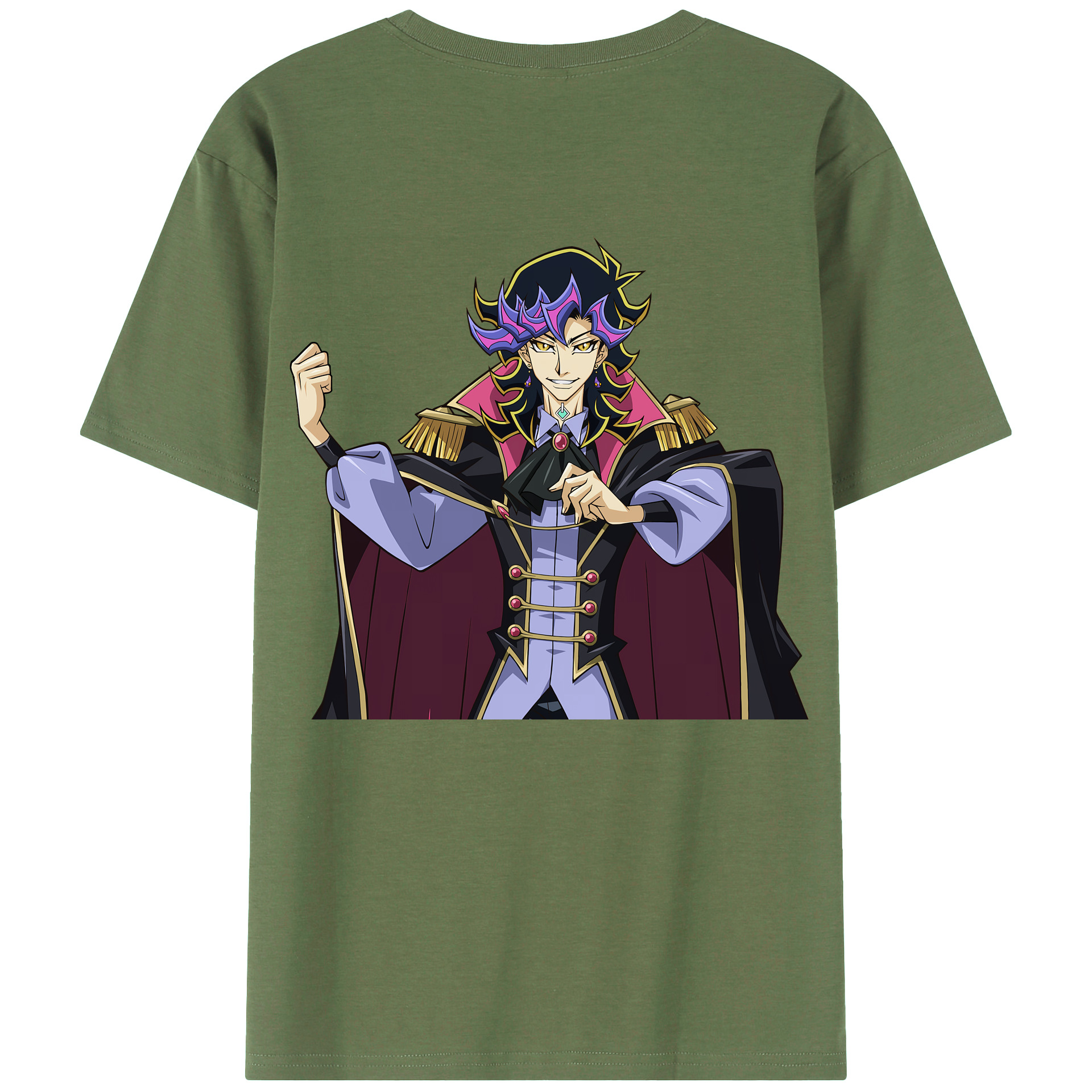 （画像用） 遊☆戯☆王 Yu-Gi-Oh! 綿100％ メンズ半袖Tシャツ（バックプリント） 通気性
